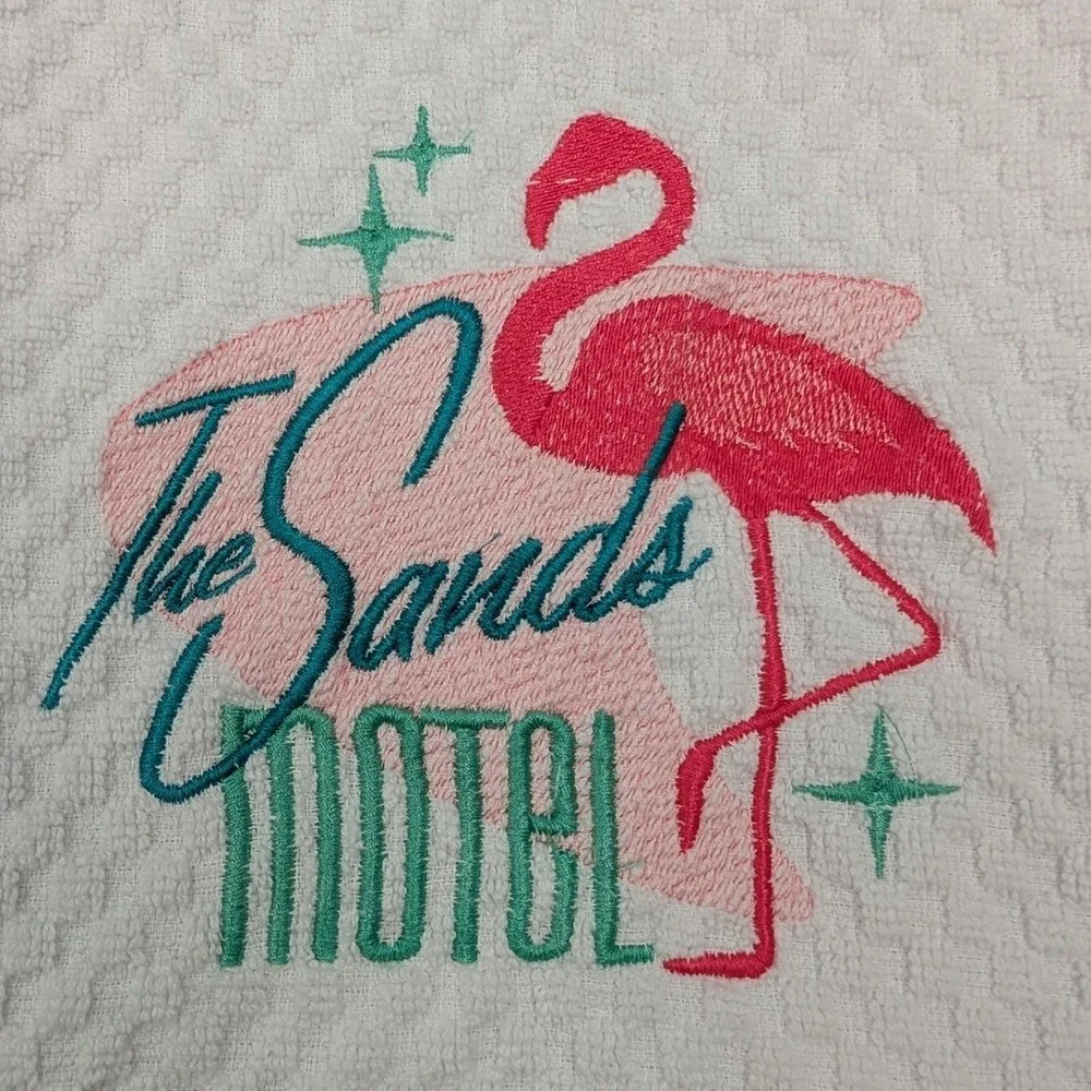The Sands Hotel Retro Mid Century Modern Kitchen Bath Bar Towel Great Gift Idea!